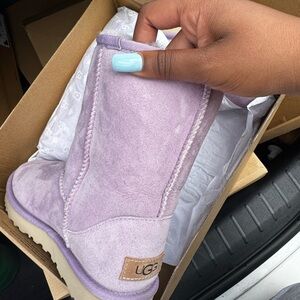 UGG Purple Winter Boots with Plush Lining